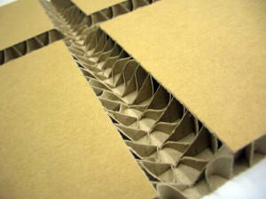 Honeycomb corrugated cardboard 15mm30° V-cut