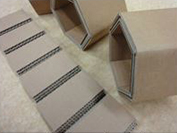 60°V-shaped triple corrugated cardboard